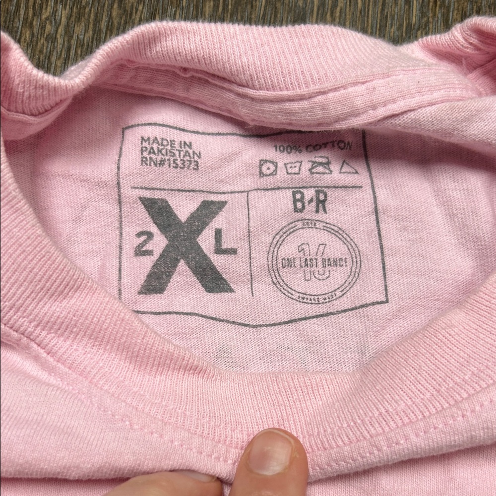 Pink Long-Sleeve Graphic Tour Shirt - Picture 5 of 6